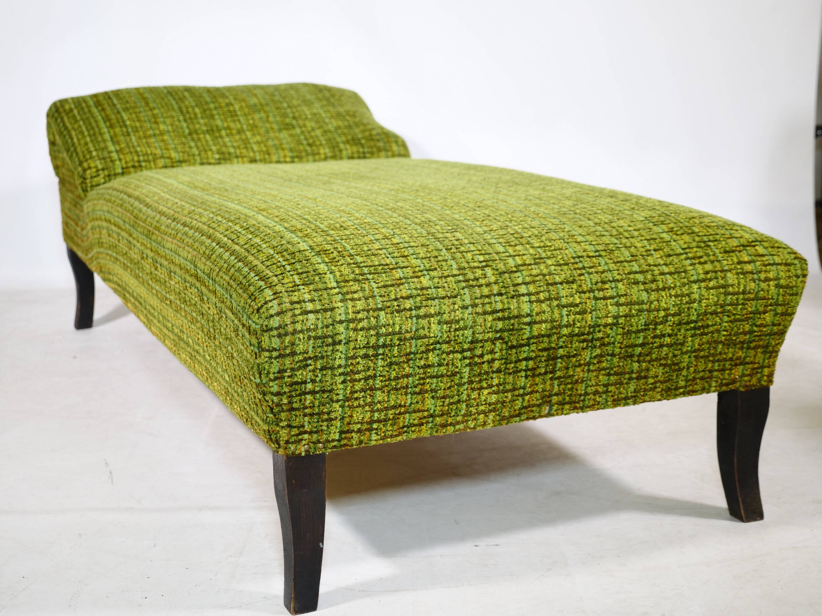Mid-Century Daybed Chaise Lounge in Fabric, 1960s