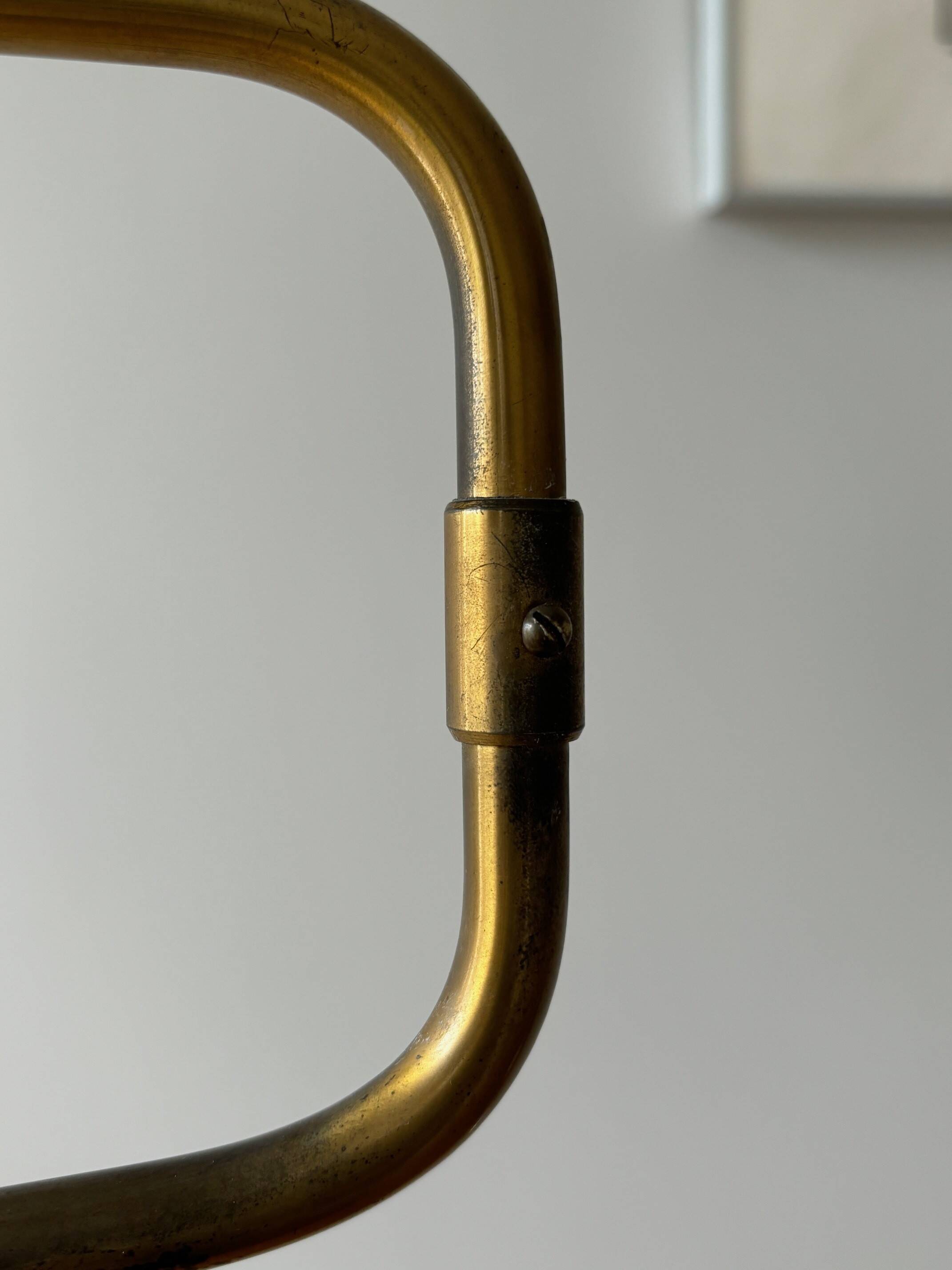 articulated brass floor lamp - Sweden 50s/60s