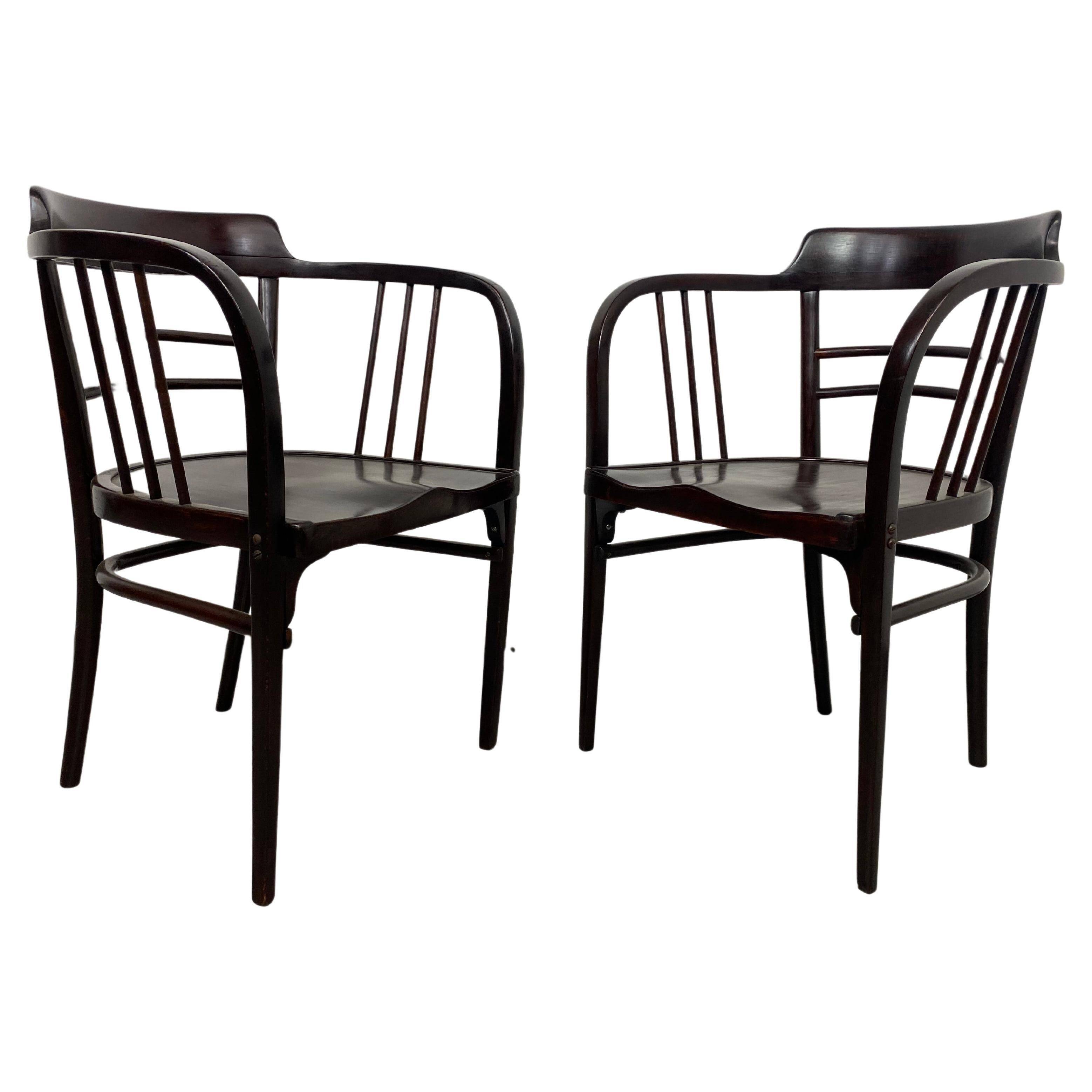 Secession Armchairs No. 6093 by Otto Wagner for Thonet