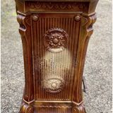 Poêle en fonte émaillé ancien