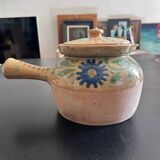 Stoneware tureen with floral decoration