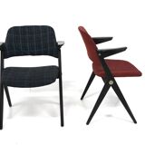 Set of 2 Scandinavian chairs, "562-026", Bengt Ruda, Nordiska Kompaniet, Sweden, 1950