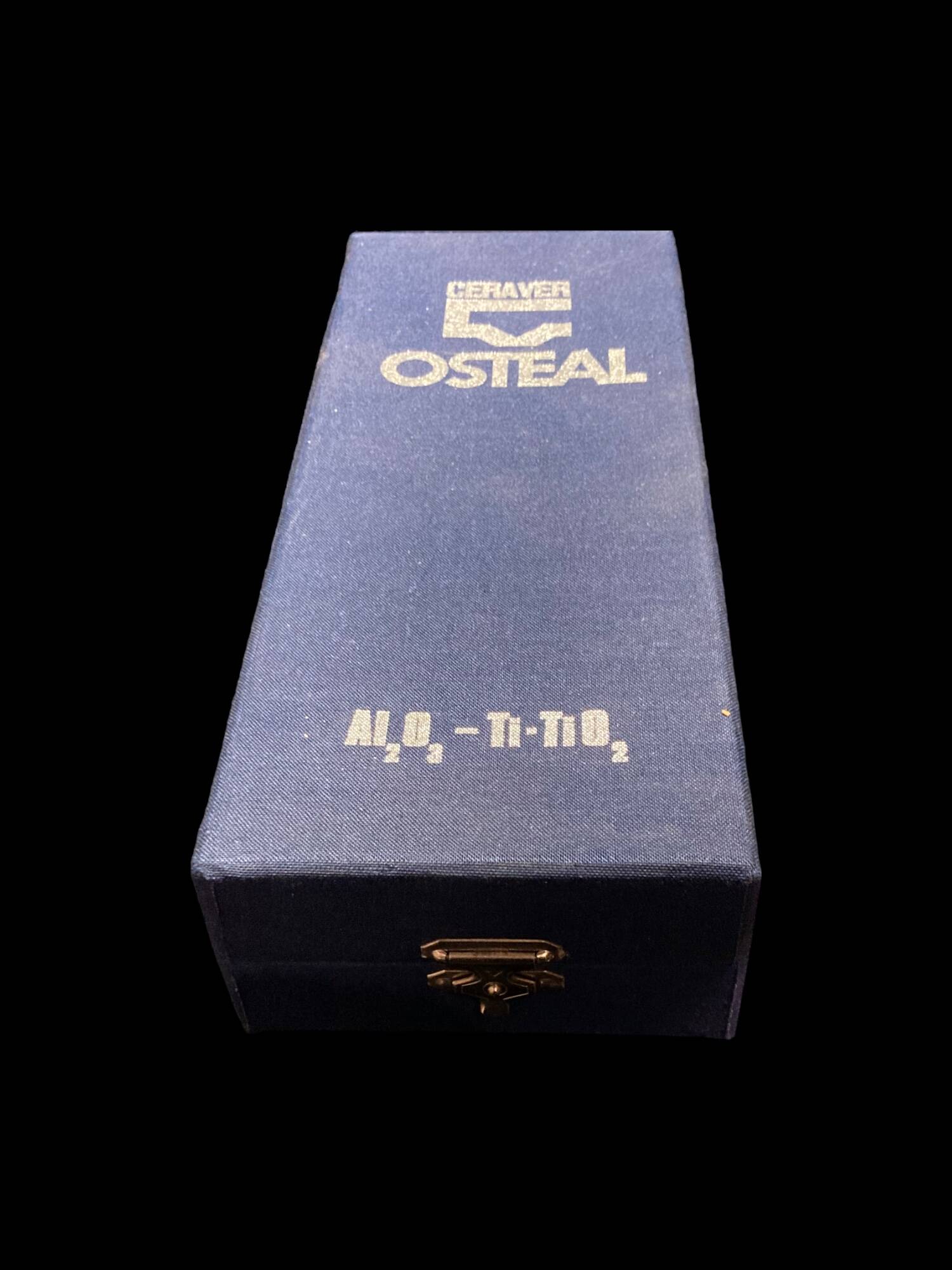 Fork and soup spoon in silver metal in their box from the brand "CERAVER OSTEAL"