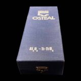 Fork and soup spoon in silver metal in their box from the brand "CERAVER OSTEAL"