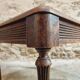 Table basse ancienne en noyer et chêne – France, vers 1900