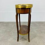 Side table pedestal table marble kidney louis XV style