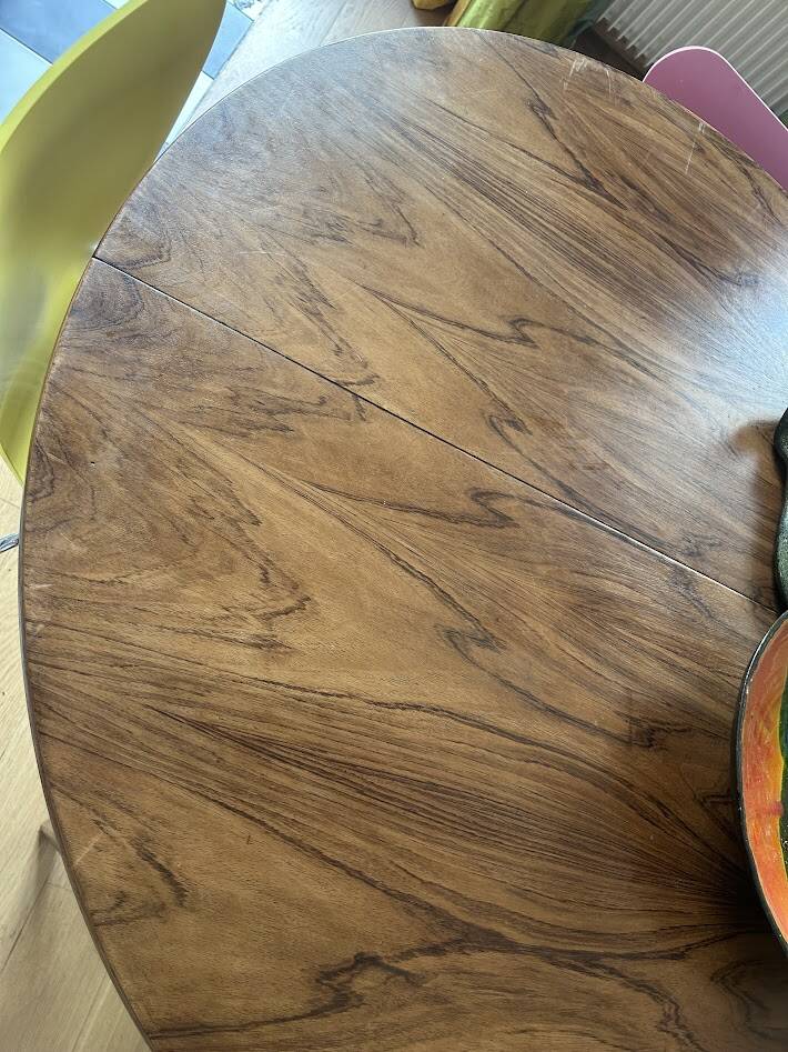 Rosewood table with butterfly extension