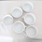 Set of 6 cups in Alfoldi porcelain, vintage Hungarian