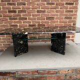 Black marble coffee table