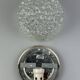 60s 70s ceiling lamp Glashütte Limburg Germany Plafoniere glass & metal