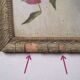 Oil on panel painting hsp white & purple clematis signed m. strich 1904