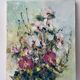 Flower bouquet oil on canvas