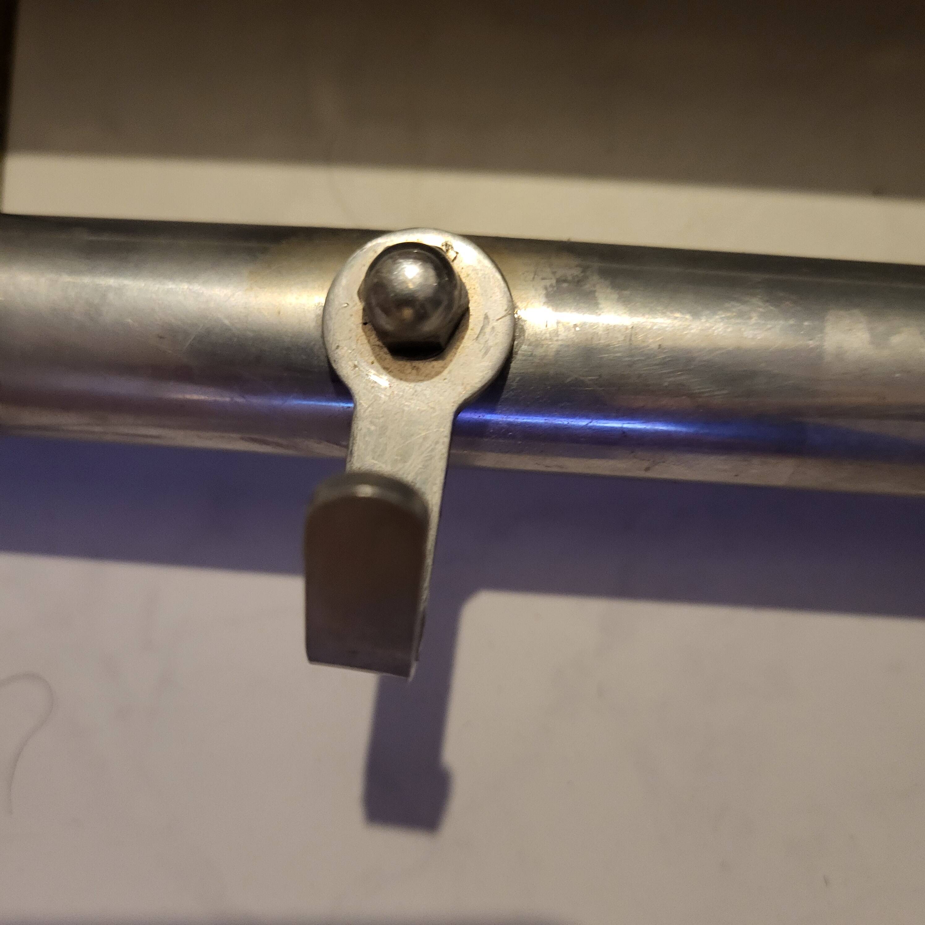 Coat and hat racks in aluminum from the 1950s