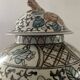 Vintage covered stoneware pot