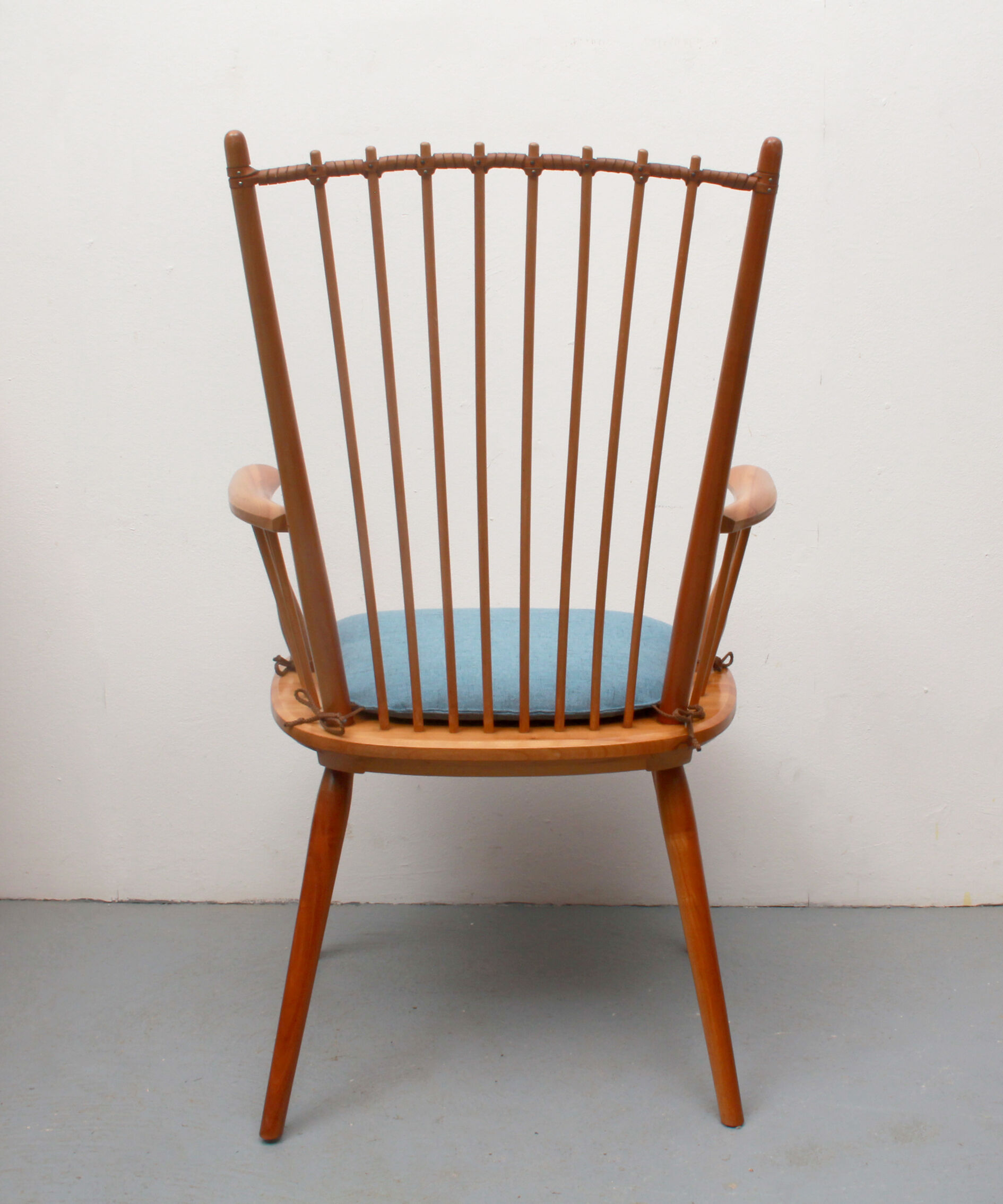 1950s armchair cherrywood, Albert Haberer