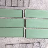Double metal string shelf - 6 shelves, 3 uprights - vintage 1960