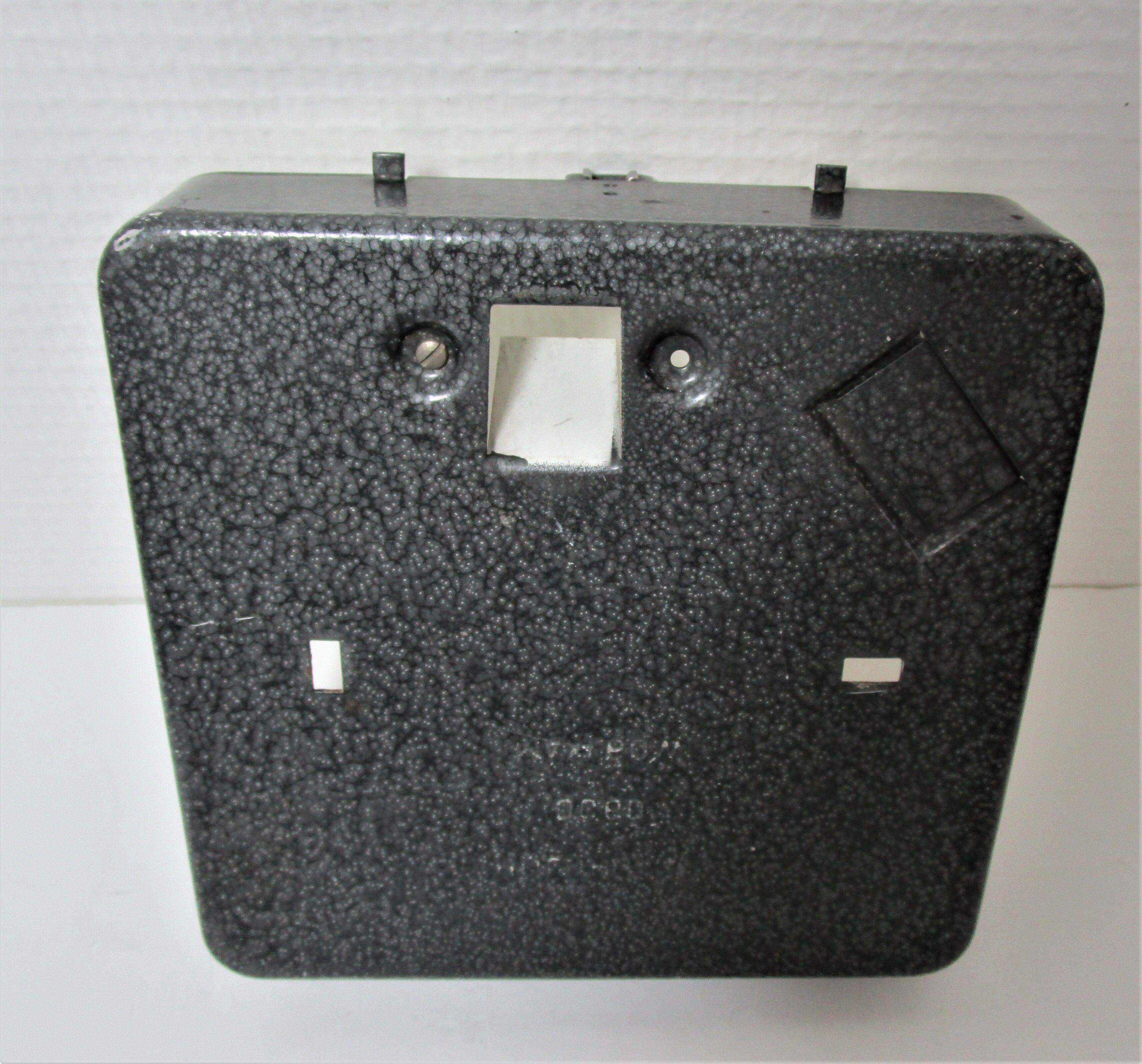 Holophane brand square wall light in moulded thick glass