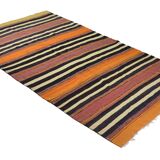 Authentic Vintage Turkish Kilims & Handwoven Rugs – Unique Home Decor Pieces 142X 261 cm