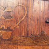 Table Rognon Marquetry Antique