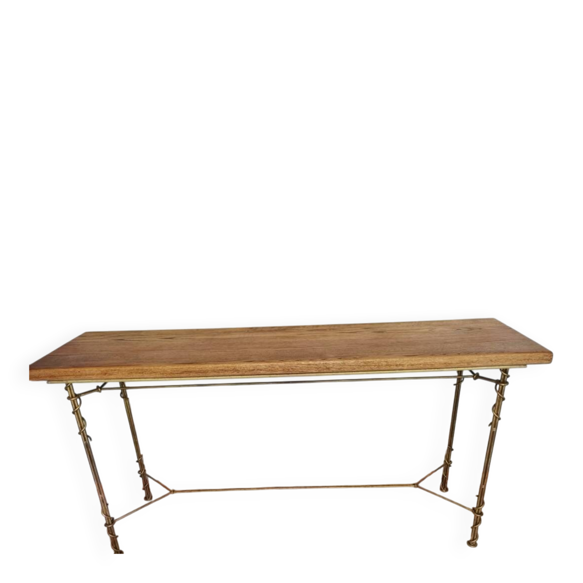 Wrought iron console imitating ivy