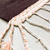 Kilim berber Moroccan ecru with colorful patterns 268x160cm