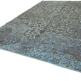 Hand-knotted persian vintage 1970s 292 cm x 396 cm grey wool carpet