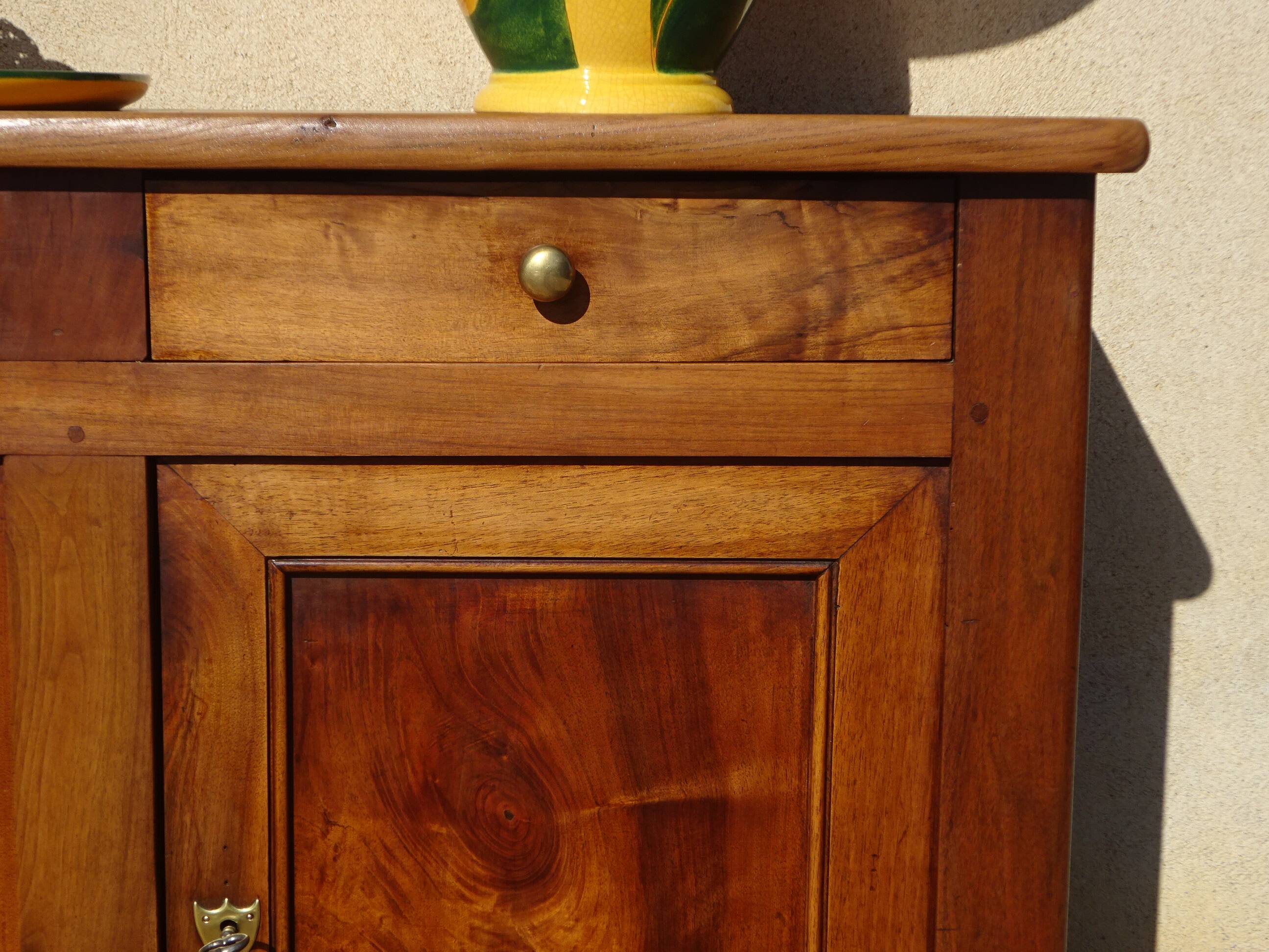 Antique Louis Philippe sideboard in solid elm