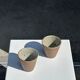 Set of 2 cups / mug Indonesian ceramic (matte brown)