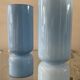 Pair of vintage lamps in blue glass