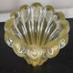 Vase Murano paillons d’or
