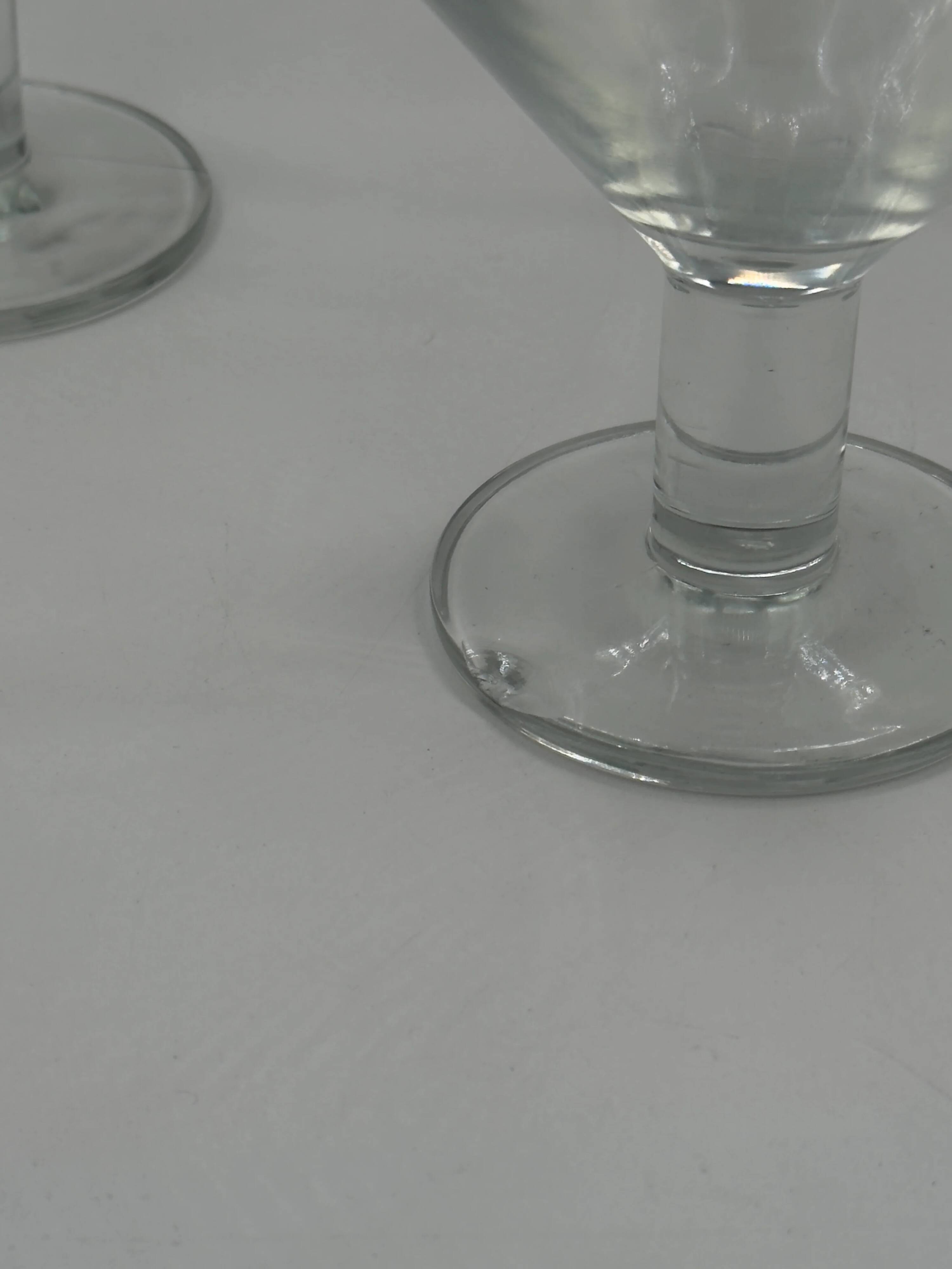 Set of 4 vintage glass coupe/martini glasses