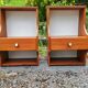 Paire de chevets scandinaves