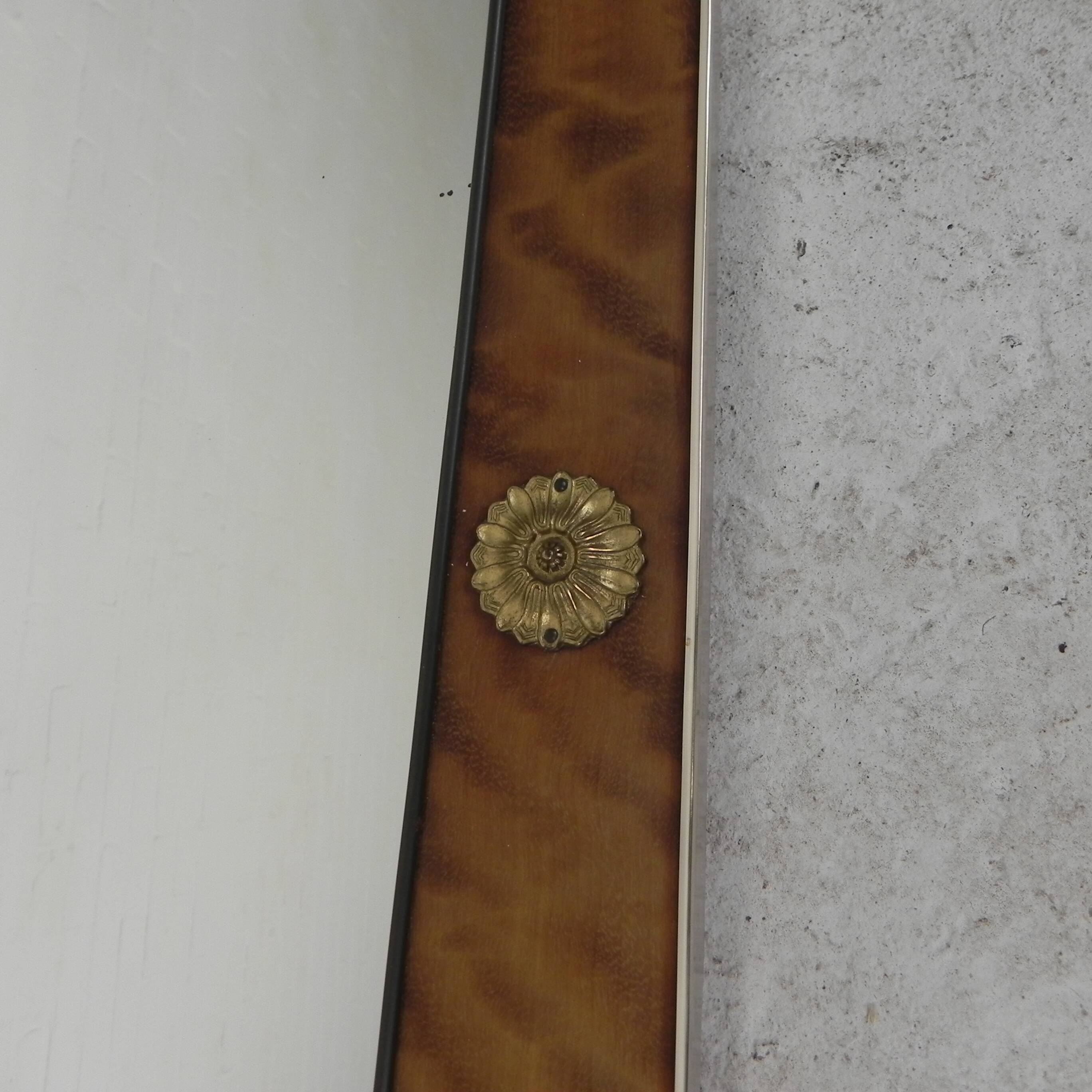 Large vintage oval mirror, 1960s