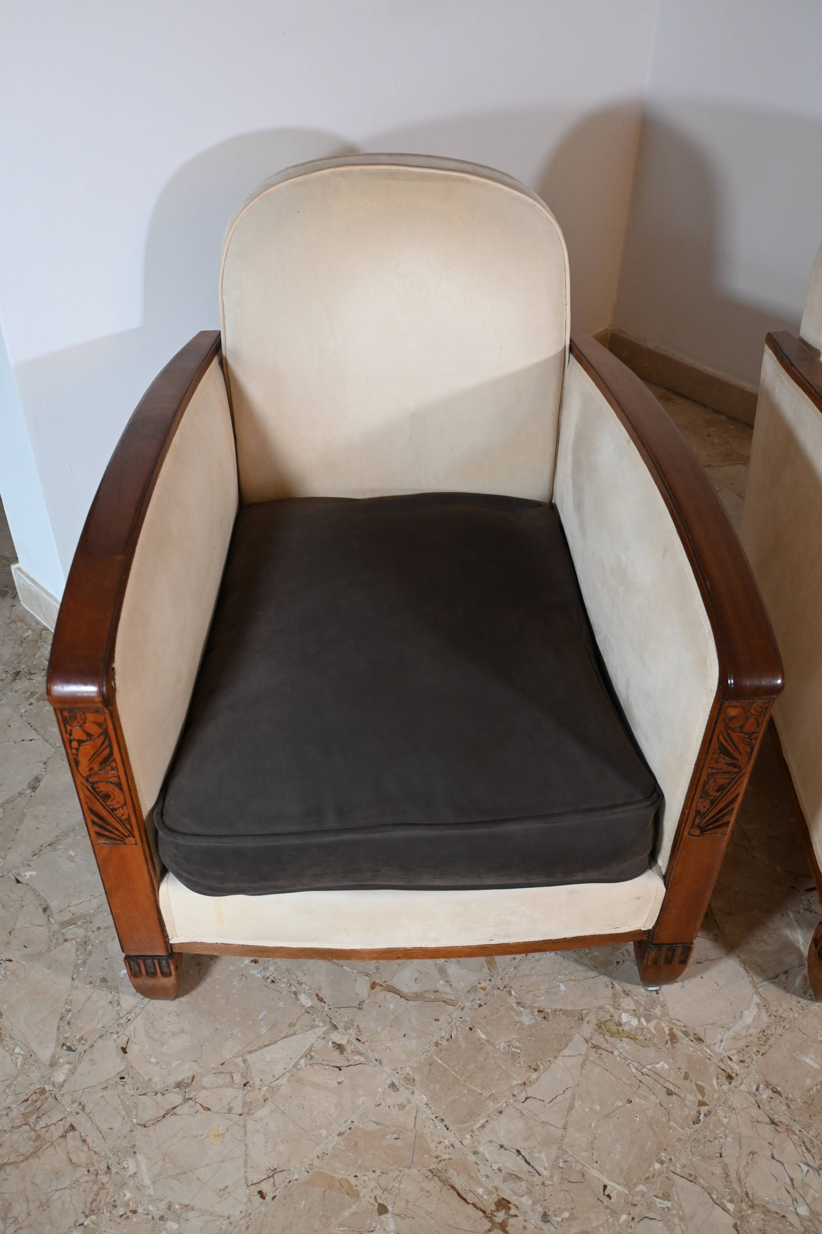 Pair of Art Deco armchairs from the 1930s