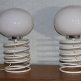 Pair of ingo maurer "spring" lamps