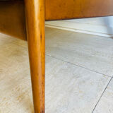 Scandinavian teak banquette for two, circa 1960.