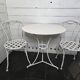 Wrought iron garden furniture