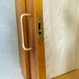 Double curtain binder cabinet