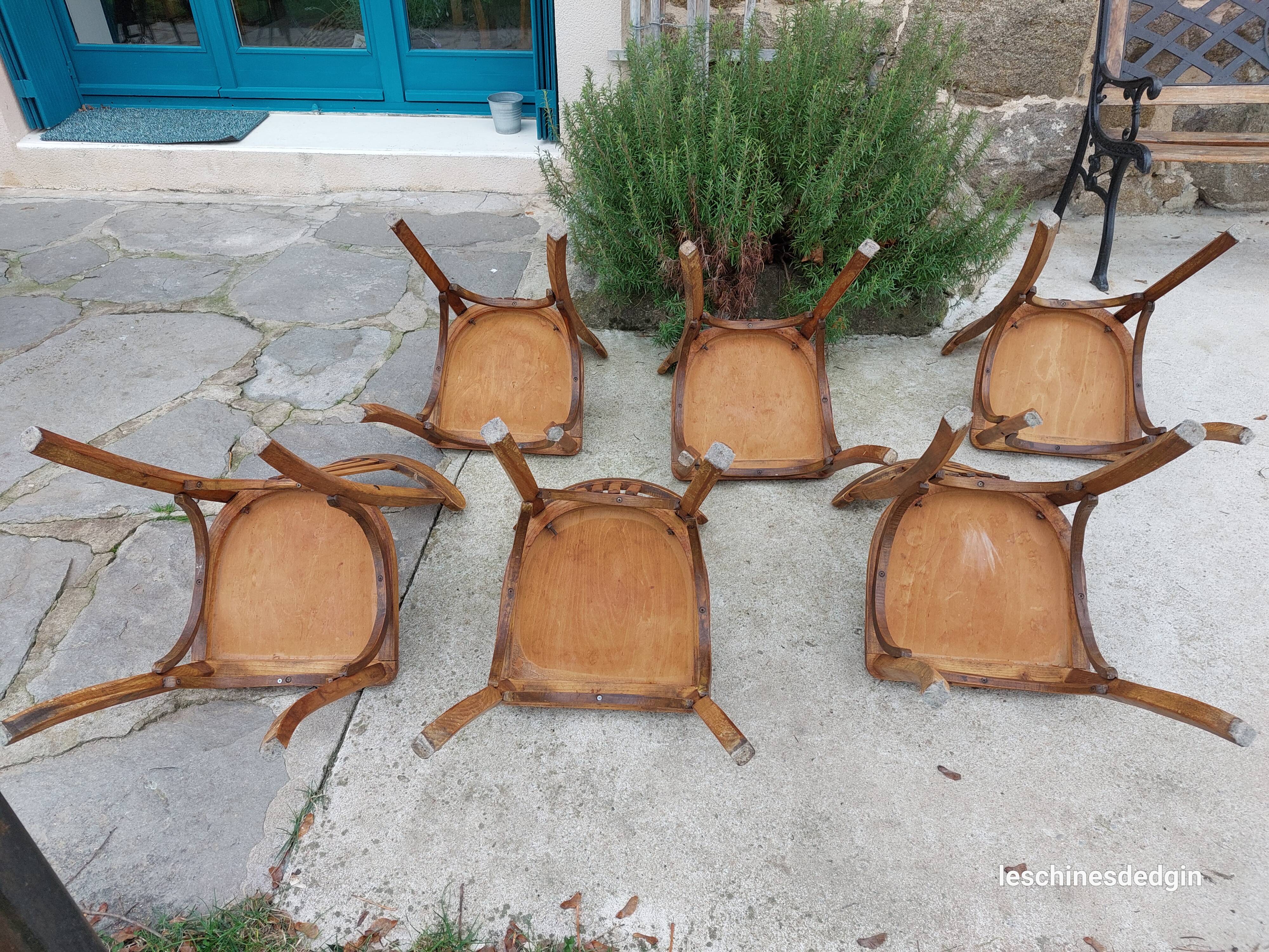 6 Luterma bistro chairs