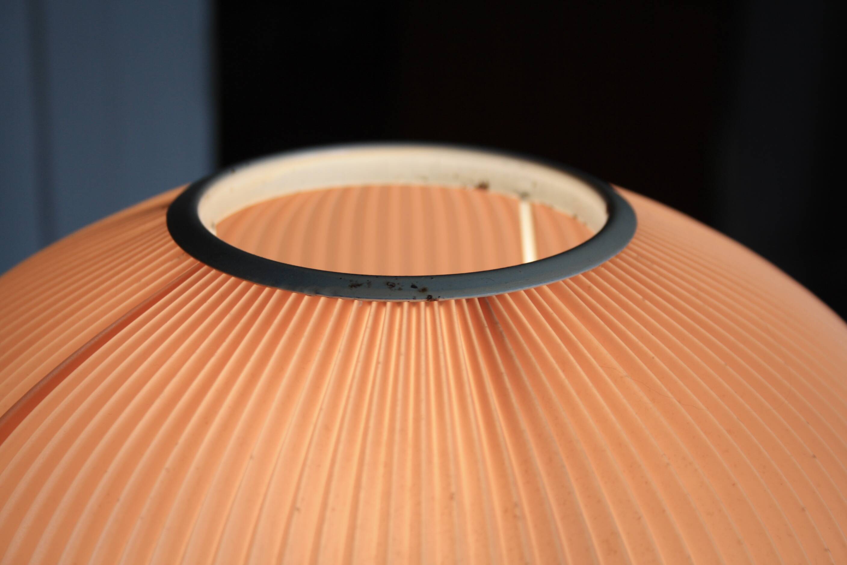 Rhodoid pleated lampshade