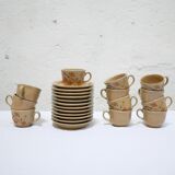 Series of 12 vintage porcelain cups by Maison Revol, France