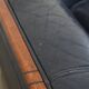 Set of 2.5-Seater Art Deco Sofas with Dark Blue Cowhide Leather