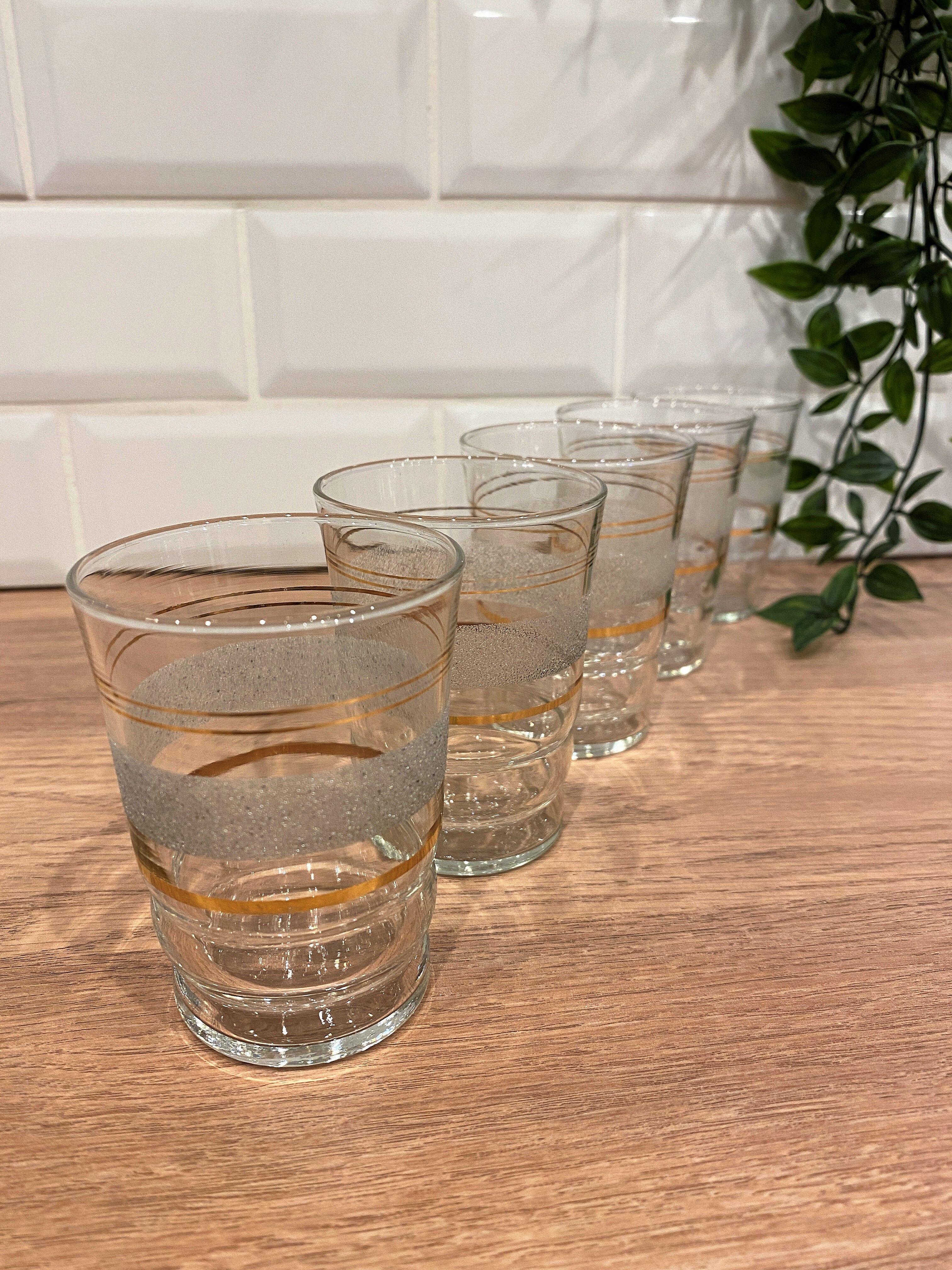 Set of 5 granite cup water glasses