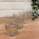 Set of 5 granite cup water glasses