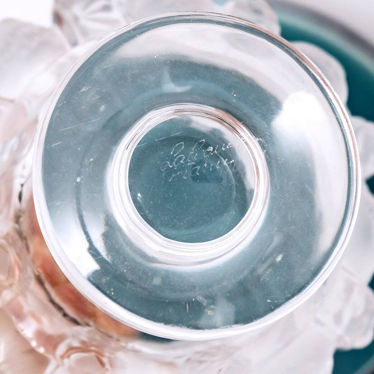 Pair of Lalique vases - dampierre model - satin molded crystal - period: 20th century