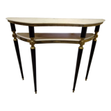 Vintage Italian half-moon console
