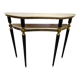 Vintage Italian half-moon console