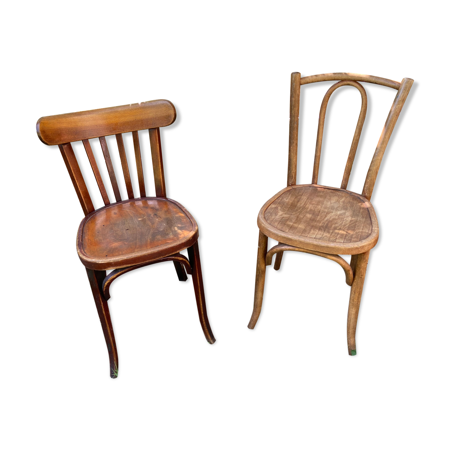 Duo de chaises bistrot vintage