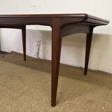 Scandinavian style teak table with extensions