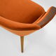 Canapé scandinave vintage Danemark années 1960 velours roux